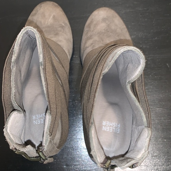 Eileen Fisher Women's Willis Suede Bootie.  Brown 7.5 - Picture 8 of 10